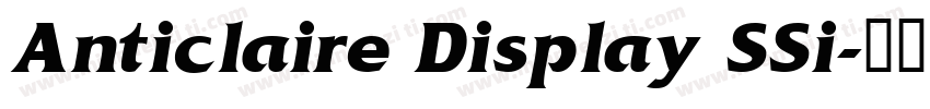 Anticlaire Display SSi字体转换